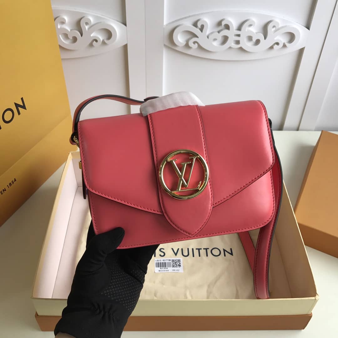 L0vis Vvtt0n Pont9 Neuf Leather Replica Shoulder Bag Red M55948