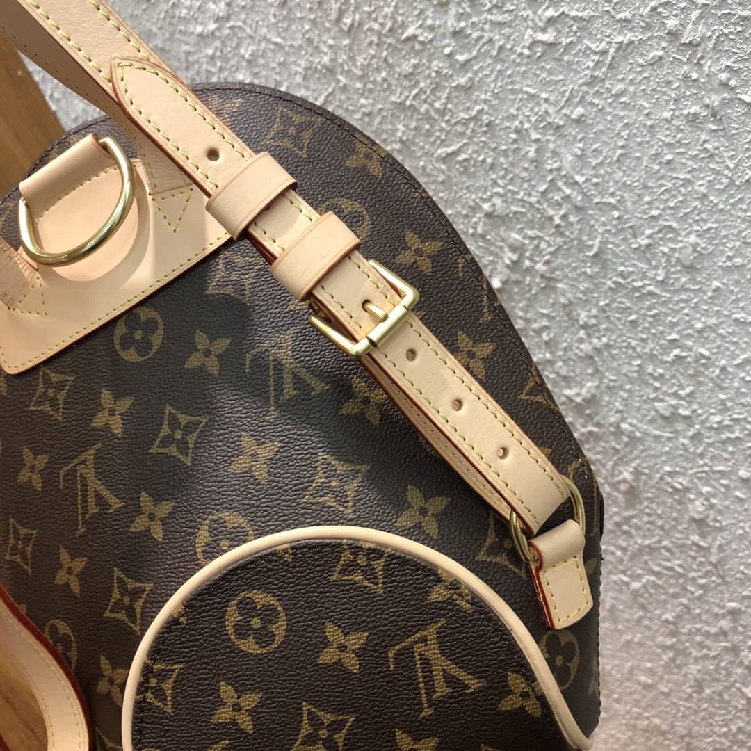 L0vis Vvtt0n Ellipse Monogram Canvas Backpack