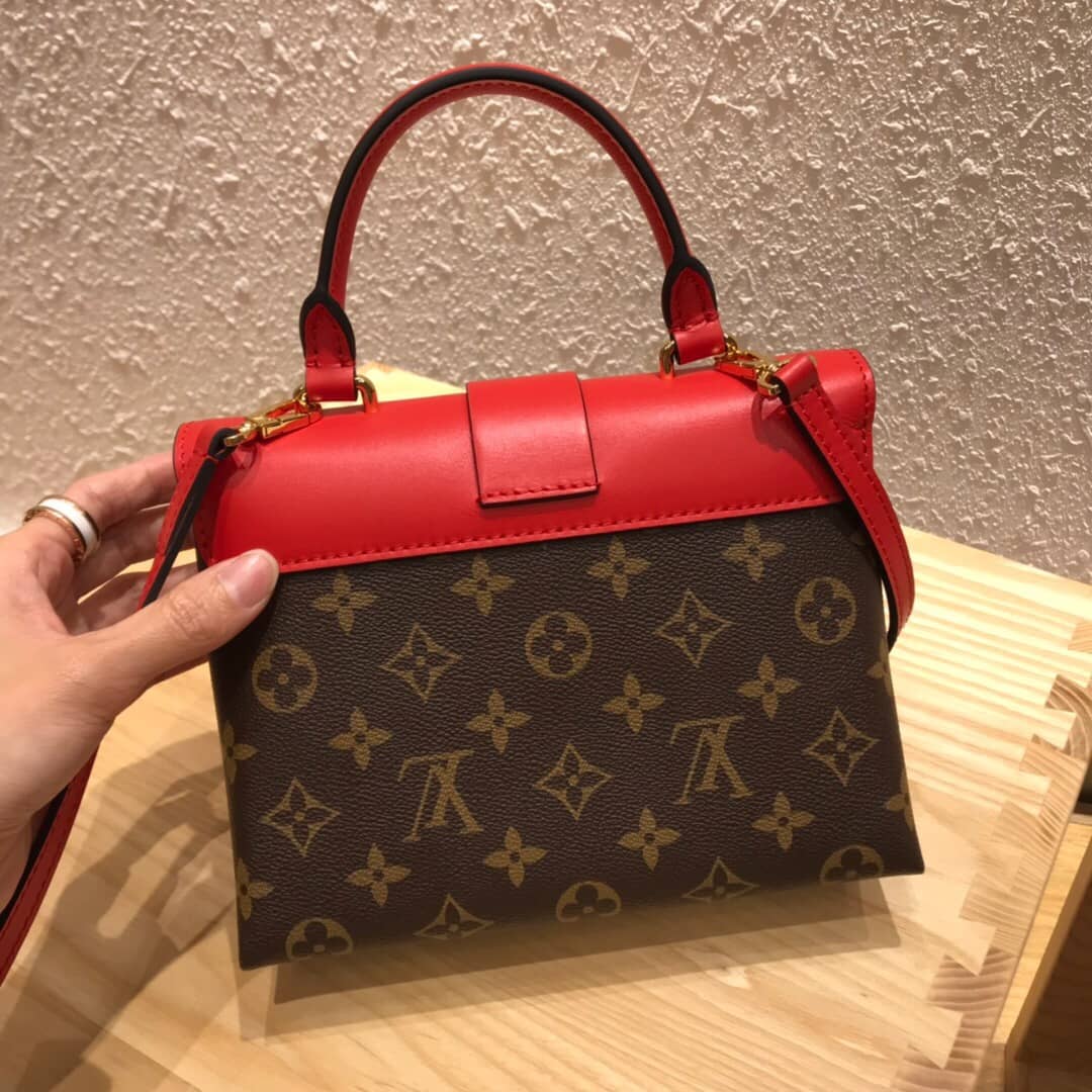 L0vis Vvtt0n Monogram Canvas Locky BB Bag Replica Red M44321