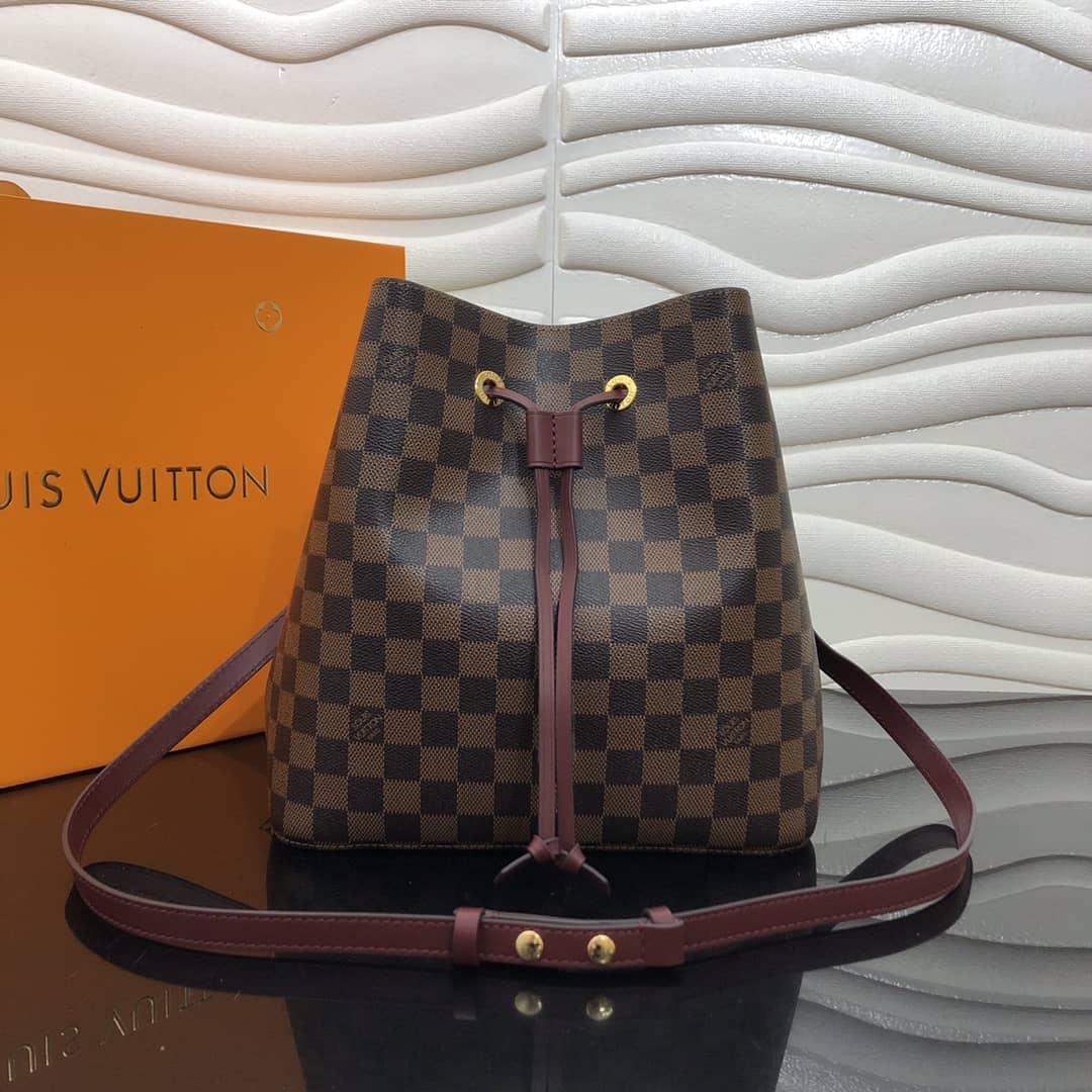 L0vis Vvtt0n Neonoe Replica Bucket Bag Brown Purple M44020