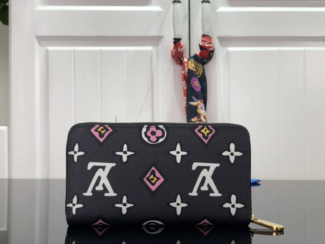 L0vis Vvtt0n Around Monogram Zippy Wallet Replica Black M80683