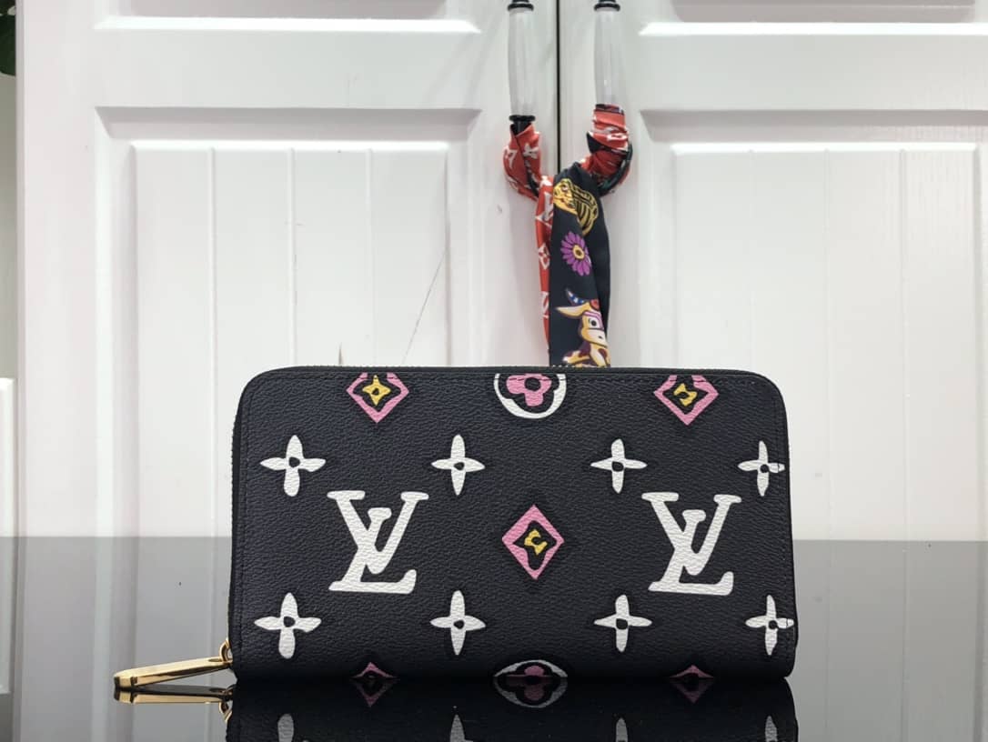 L0vis Vvtt0n Around Monogram Zippy Wallet Replica Black M80683