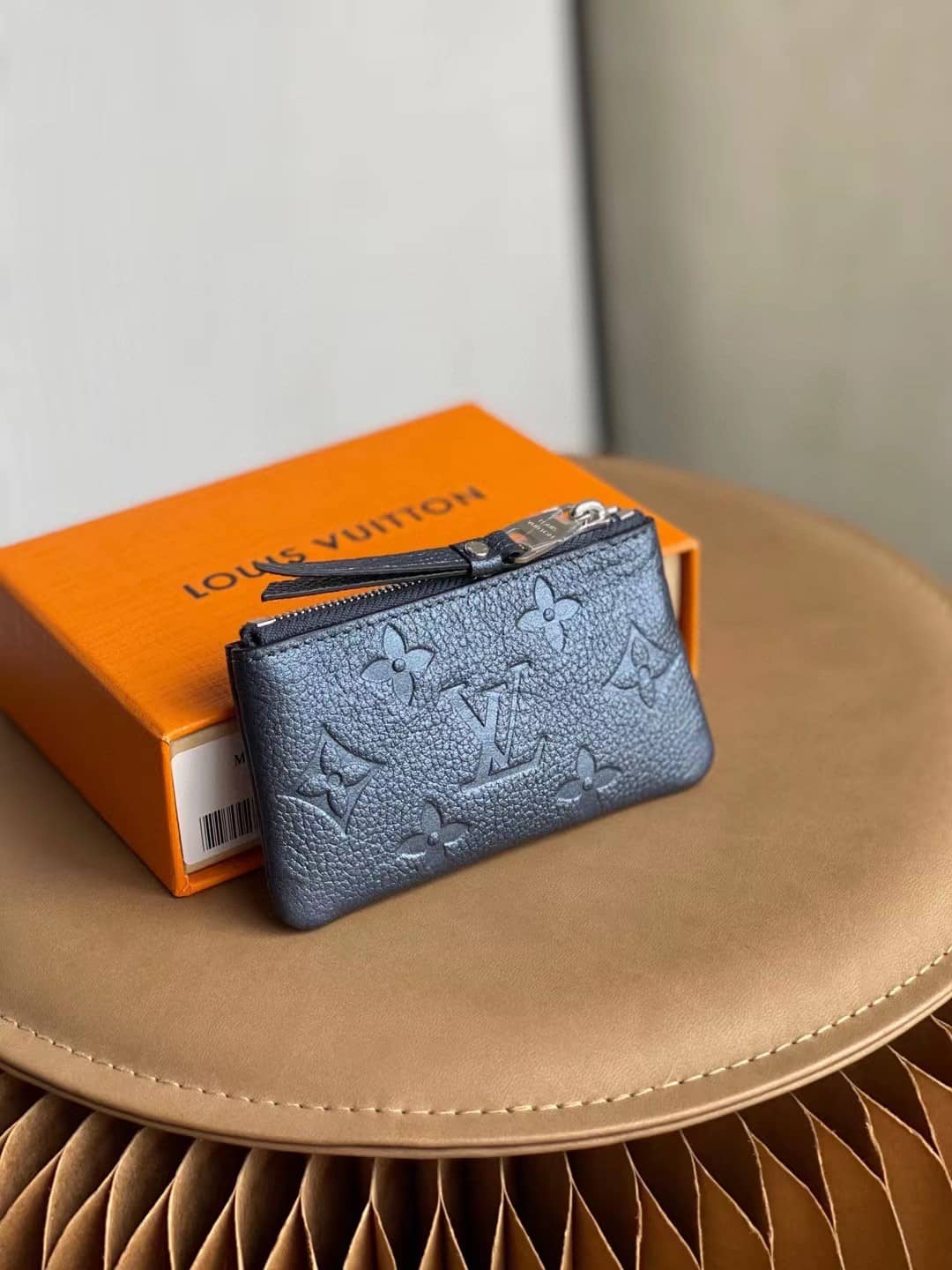 L0vis Vvtt0n Monogram Empreinte Leather Key Pouch Blue M80900 Replica Wallet