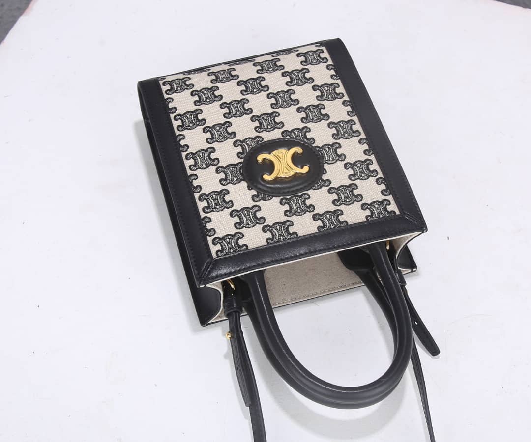 Ce1i*e Triomphe Canvas Small Cabas Vertical Replica Bag