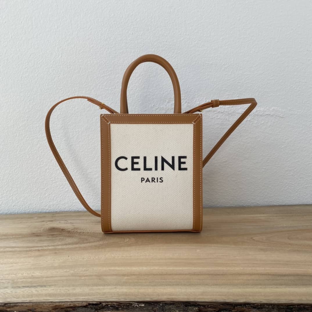 Ce1i*e Triomphe Canvas Small Cabas Vertical Replica Bag