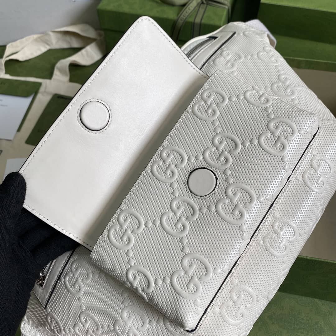 Gvc*1 GG Embossed Leather Belt Bag Bumbag Replica 645093