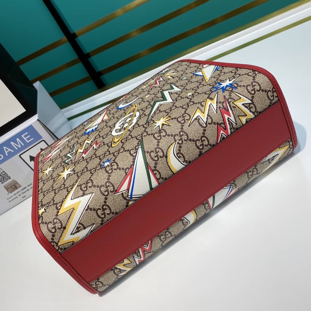Gvc*1 GG Printed Multicolor Kids Girl Tote Replica 605614