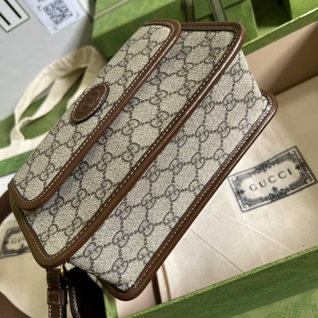 Gvc*1 Interlocking G Messenger Bag Replica 674164