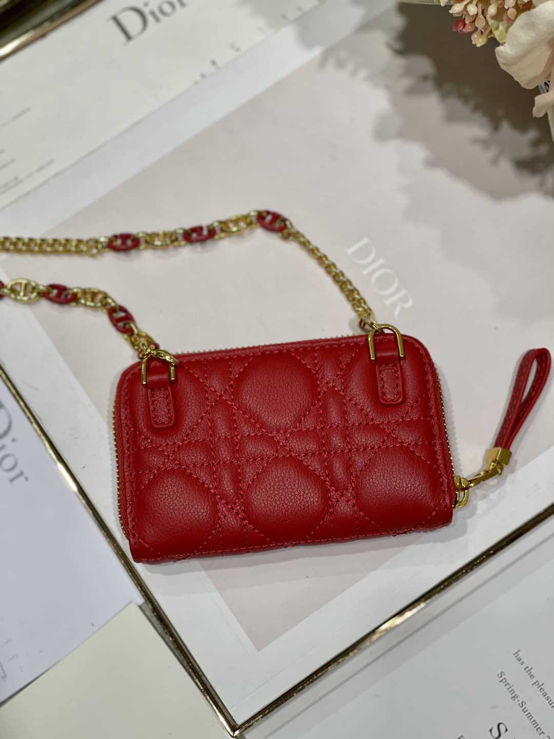 Top Chr1st1an D10r Replica Zipper Wallet