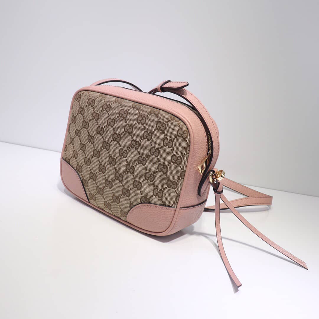 Gvc*1 GG Canvas Messenger Bag Replica Pink 449172