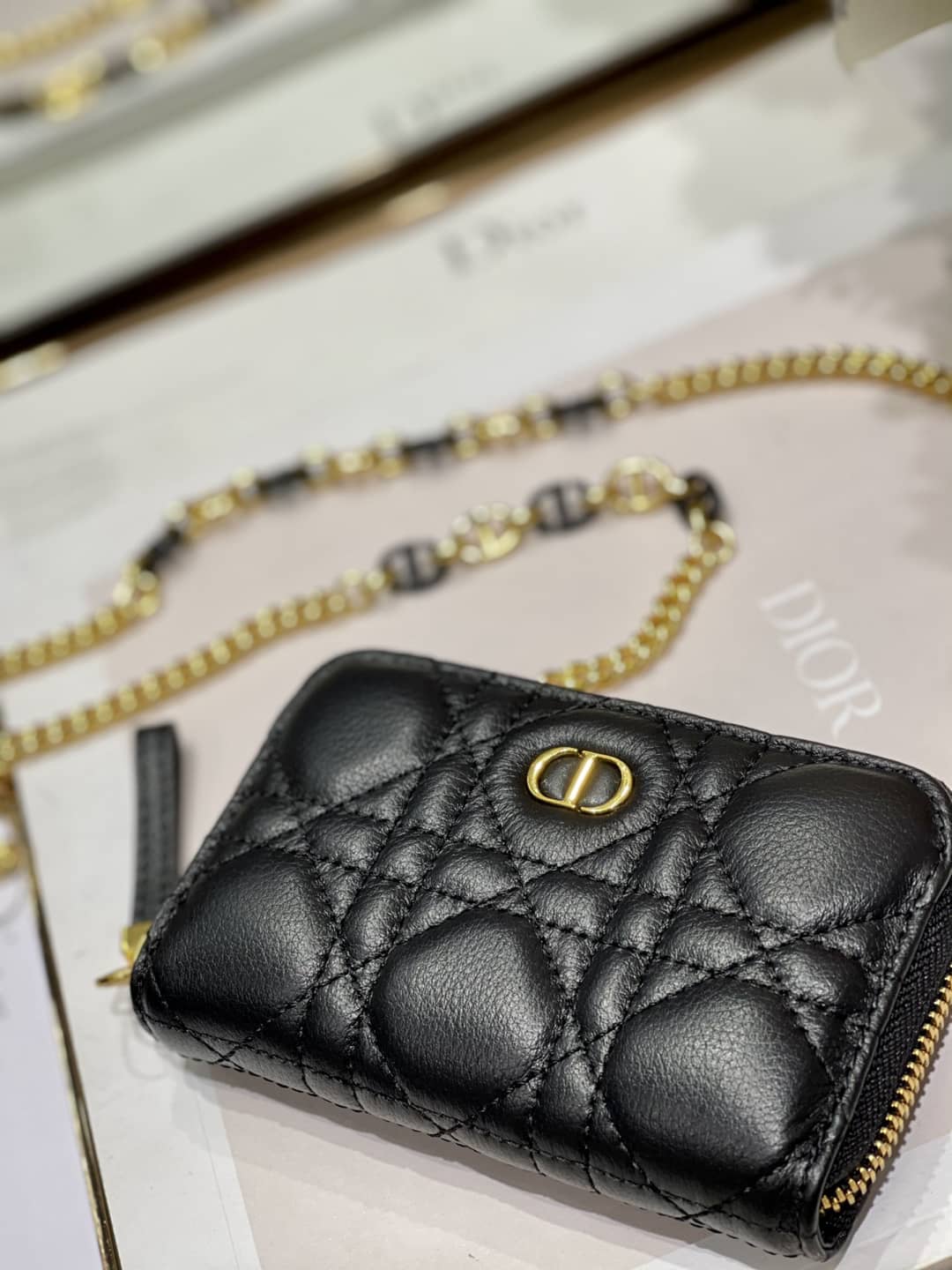 Top Chr1st1an D10r Replica Zipper Wallet