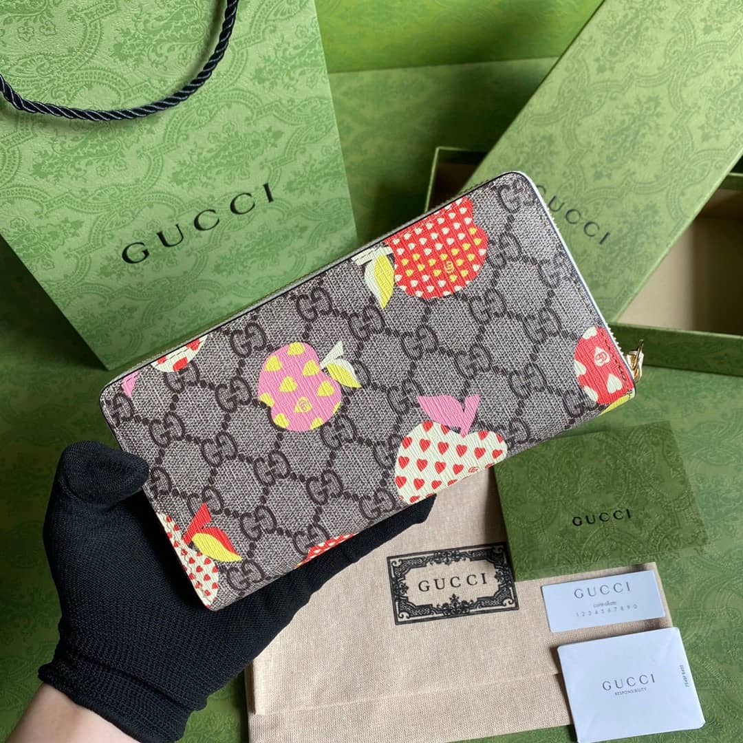 Gvc*1 Les Pommes Zip Around Wallet Replica 663924