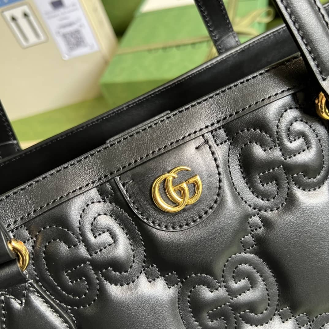 Gvc*1 GG Matelassé Leather Medium Tote Bag 631685 Replica
