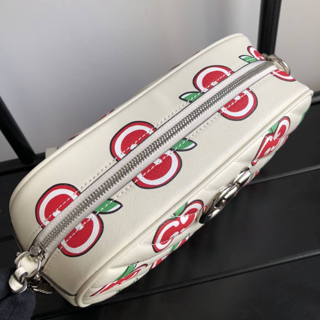 Gvc*1 Handbag Dupes Marmont Small Shoulder Handbag Camera Bag Replica White 447632