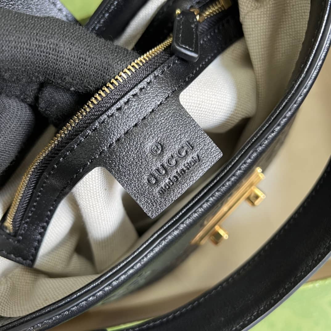Gvc*1 Small GG Black 675788 Replica Shoulder Bag