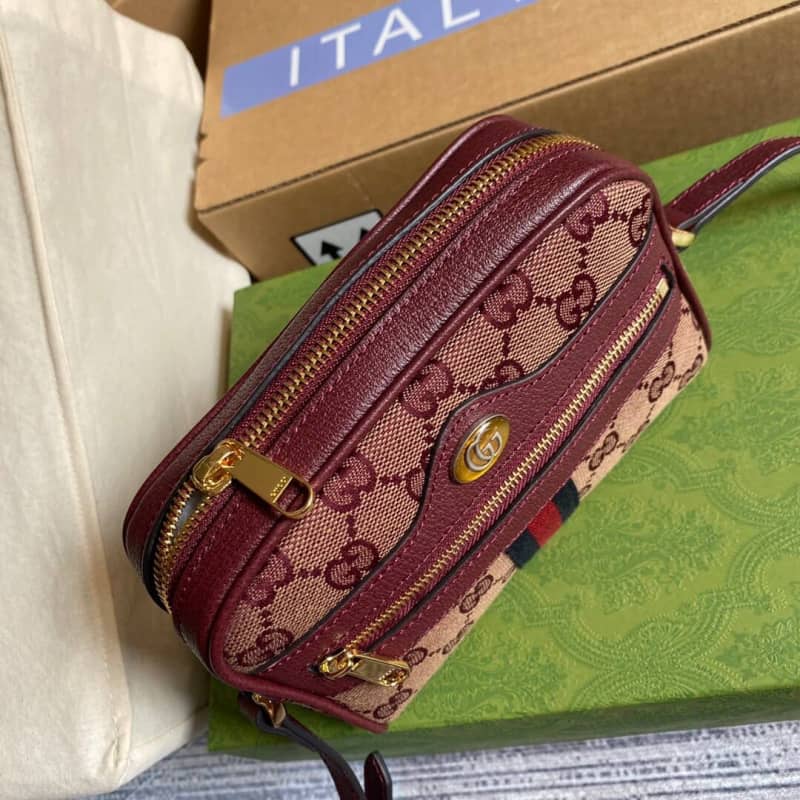 Gvc*1 Ophidia GG Svp*me Mini Shoulder Bag Replica Red 517350