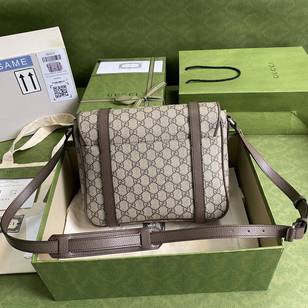 Gvc*1 Mens GG Svp*me Canvas Messenger Bag Replica 658542
