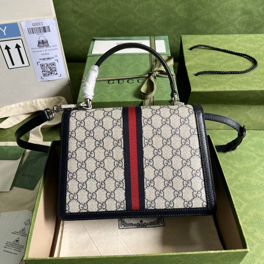 Gvc*1 Ophidia Small Top Handle Shoulder Bag With Web 651055 Replica
