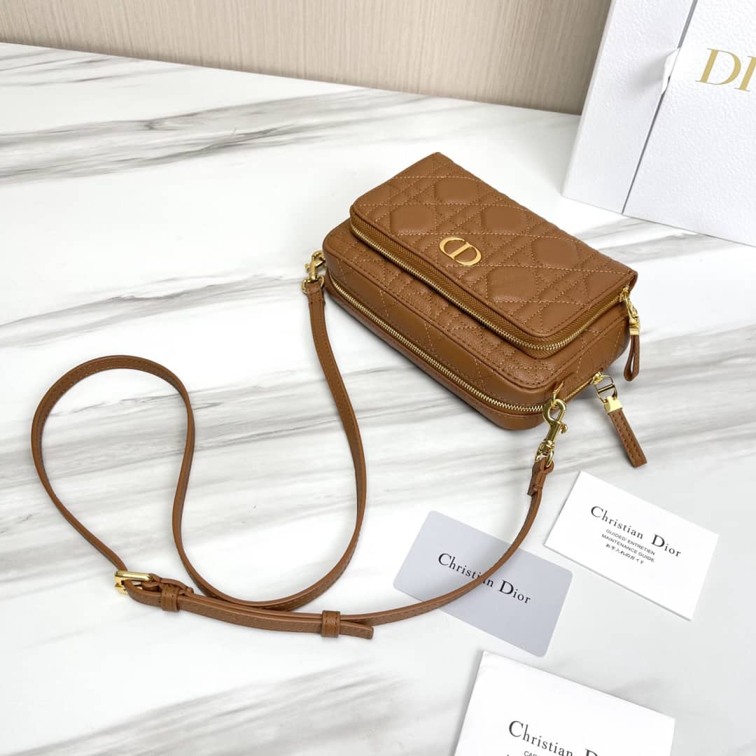 Chr1st1an D10r Caro Double Calfskin Pouch