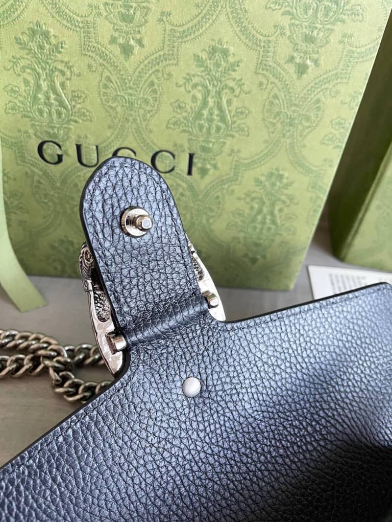 Gvc*1 GG Dionysus Small Shoulder Bag Replica Black 499623