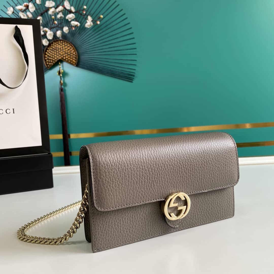 Gvc*1 Interlocking Crossbody Bag Chain Wallet Replica 510314