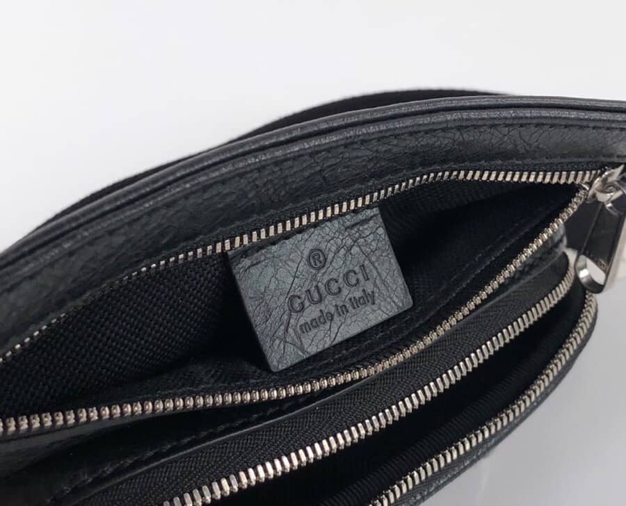 Gvc*1 Soft Leather Belt Bag Replica Black 575857