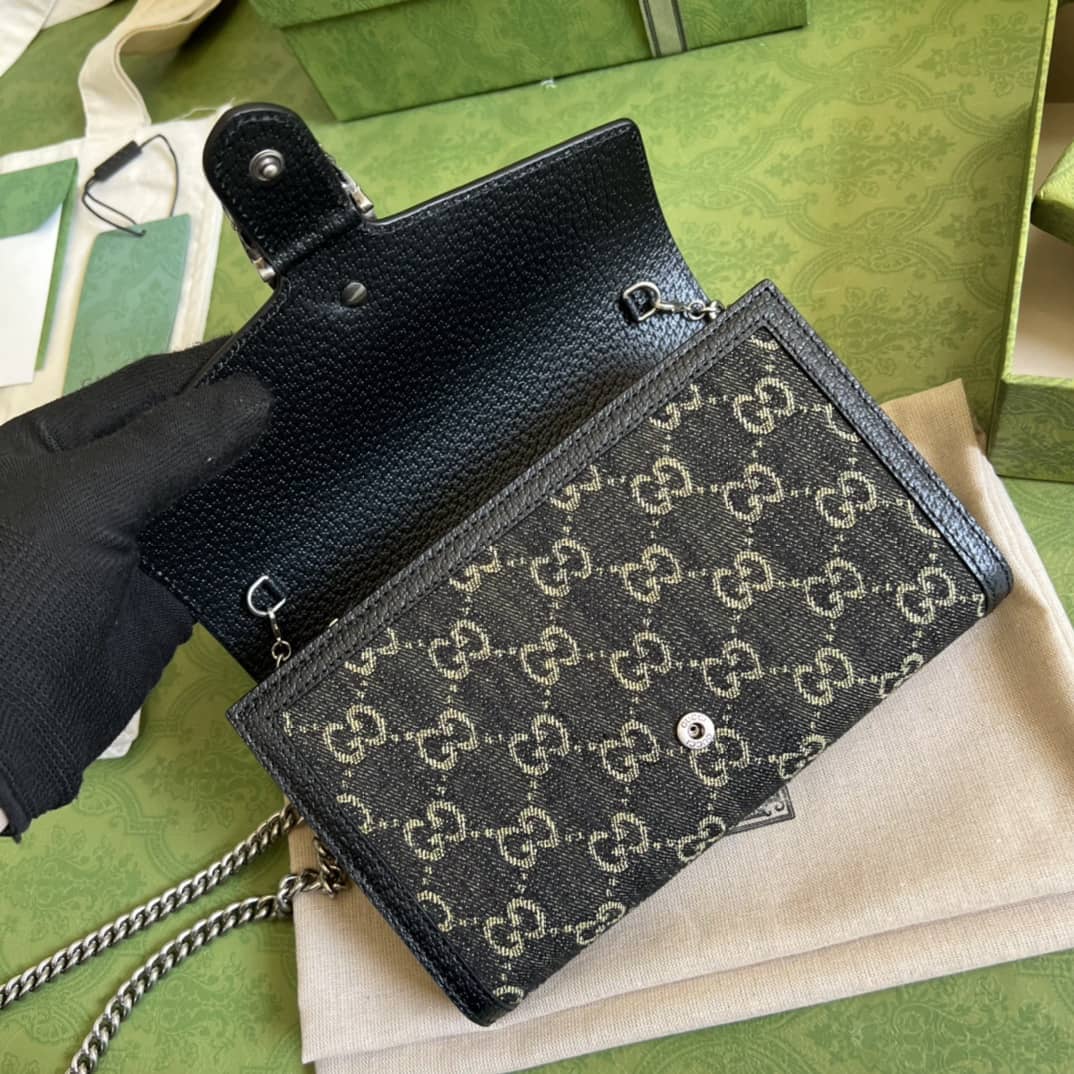 Gvc*1 Dionysus GG Svp*me Chain Wallet 401231 Replica Crossbody Bag