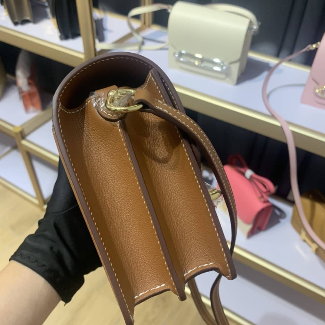 H**me5 Roulis Mini Sac Evercolor Calfskin Leather Crossbody Bag