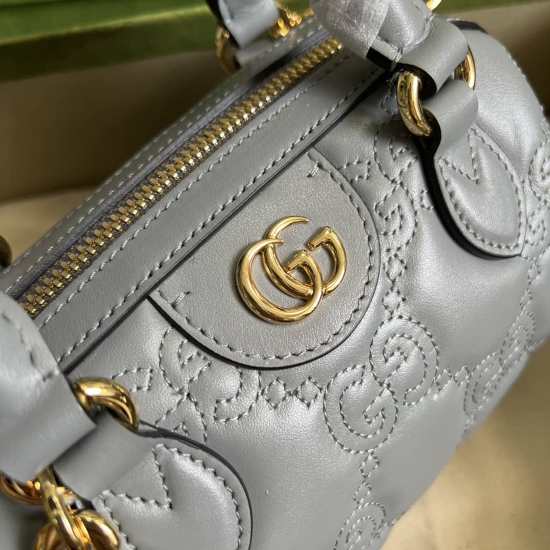 Gvc*1 GG Matelassé Leather Top Handle Shoulder Bag 702251 Replica