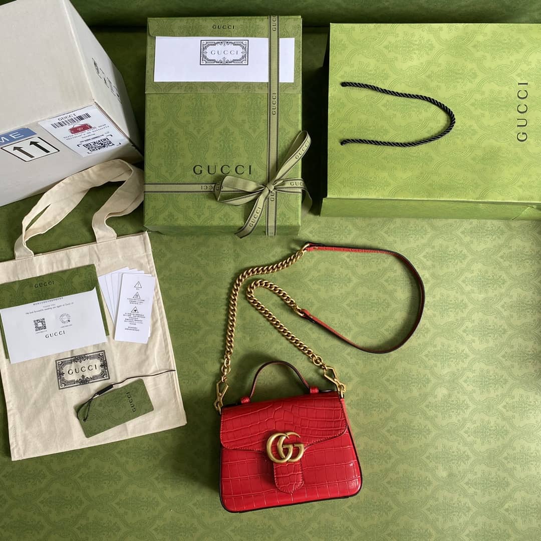 Gvc*1 Marmont GG Mini Top Handle Bag Replica 547260