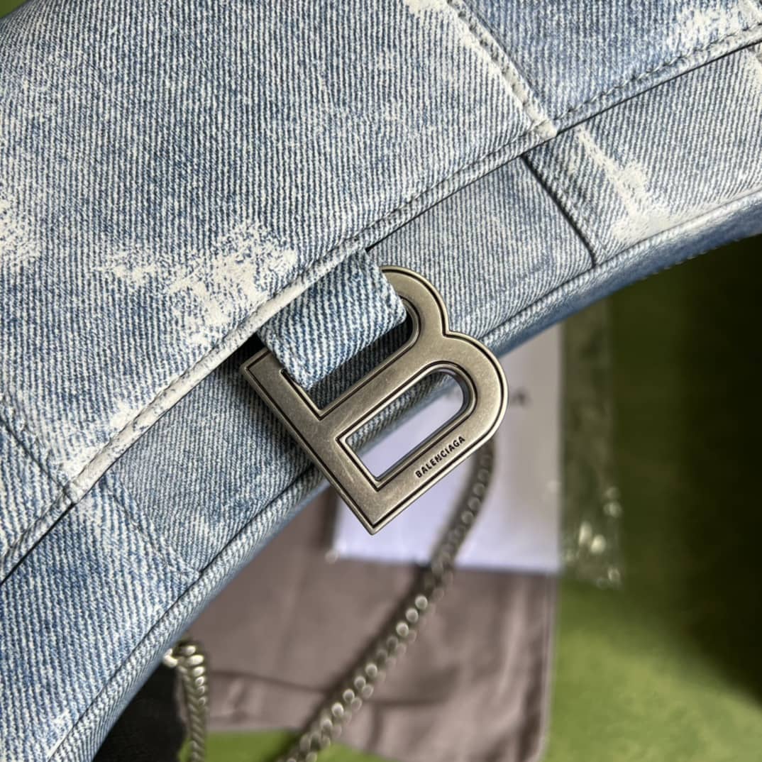 Gvc*1 × Ba1en*iaga Denim Shoulder Crossbody Bag 656050 Replica