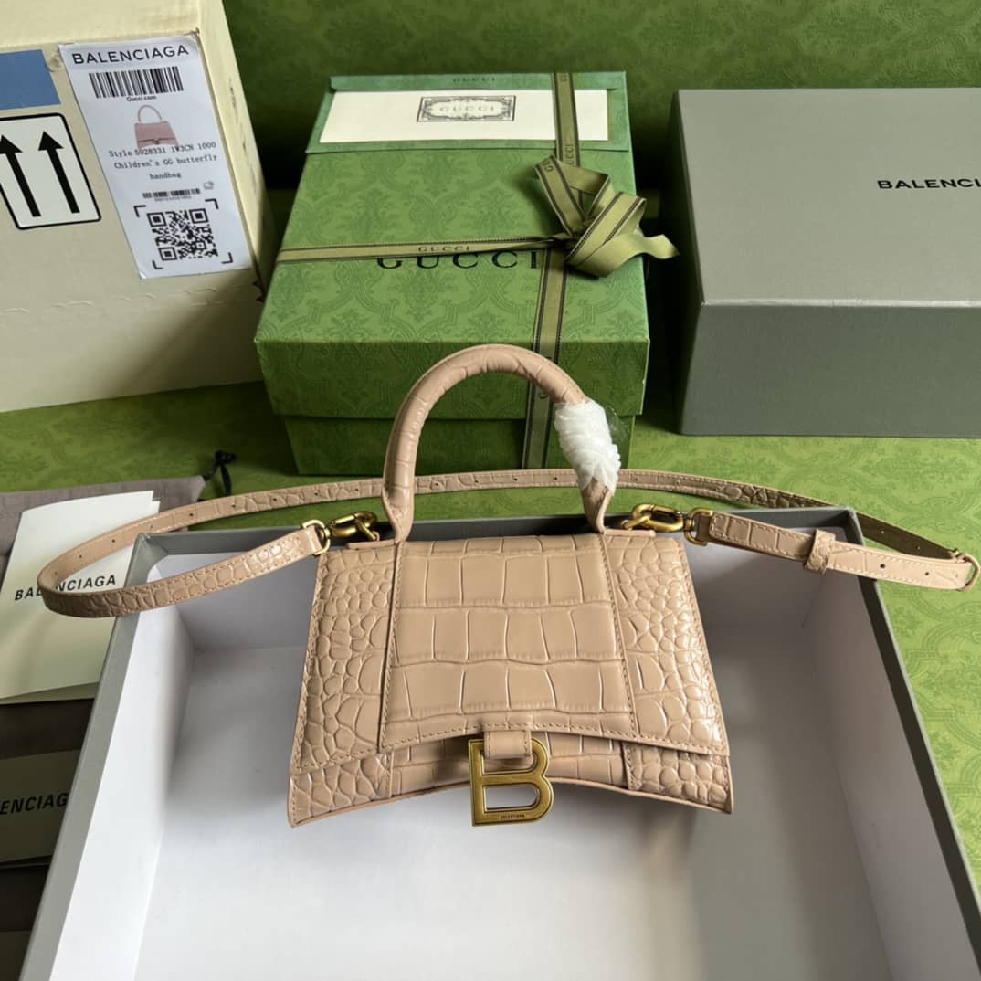Gvc*1 Ba1en*iaga Hourglass Top-handle Tote Bag 5928331 Replica