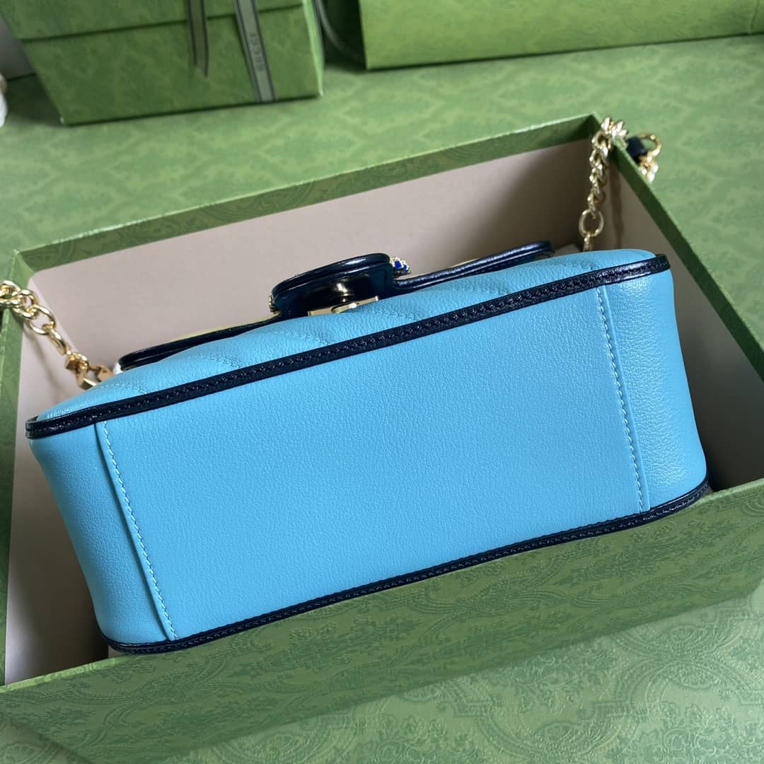 Gvc*1 Marmont GG Mini Top Handle Bag Replica 583571