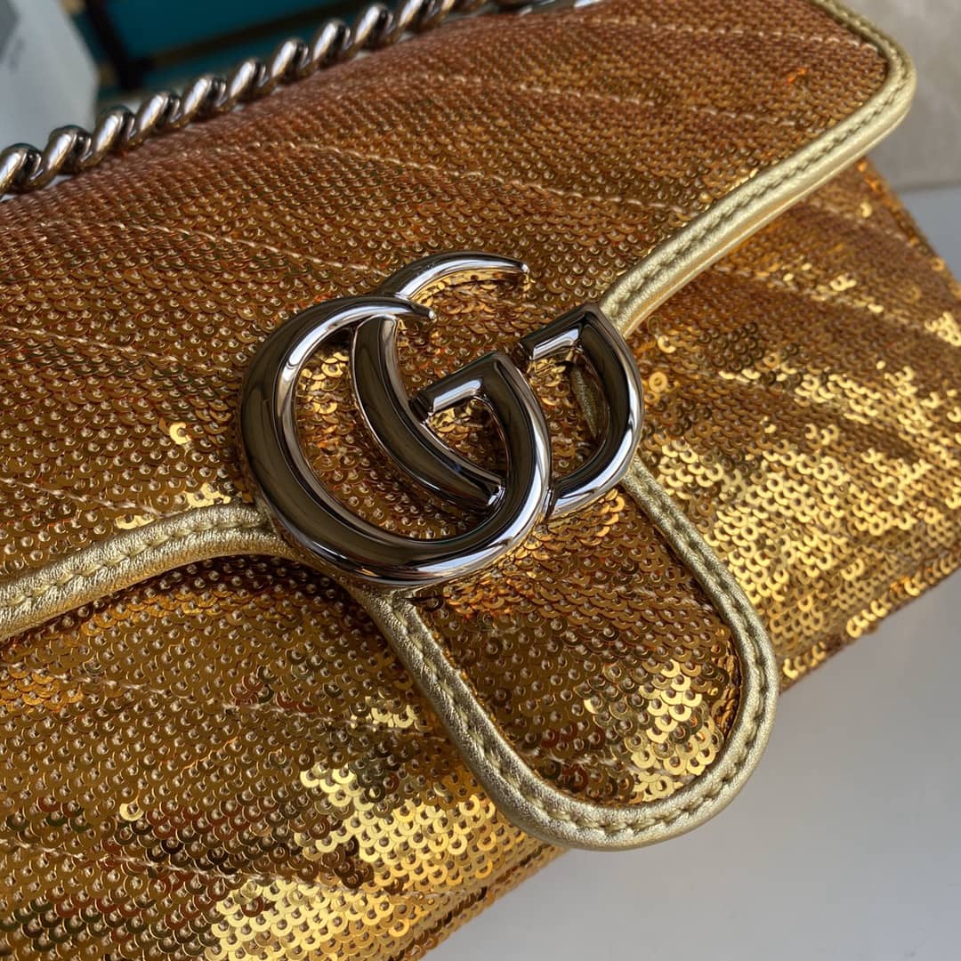 Gvc*1 Marmont GG Matelasse Leather Mini Shoulder Bag Replica 446744
