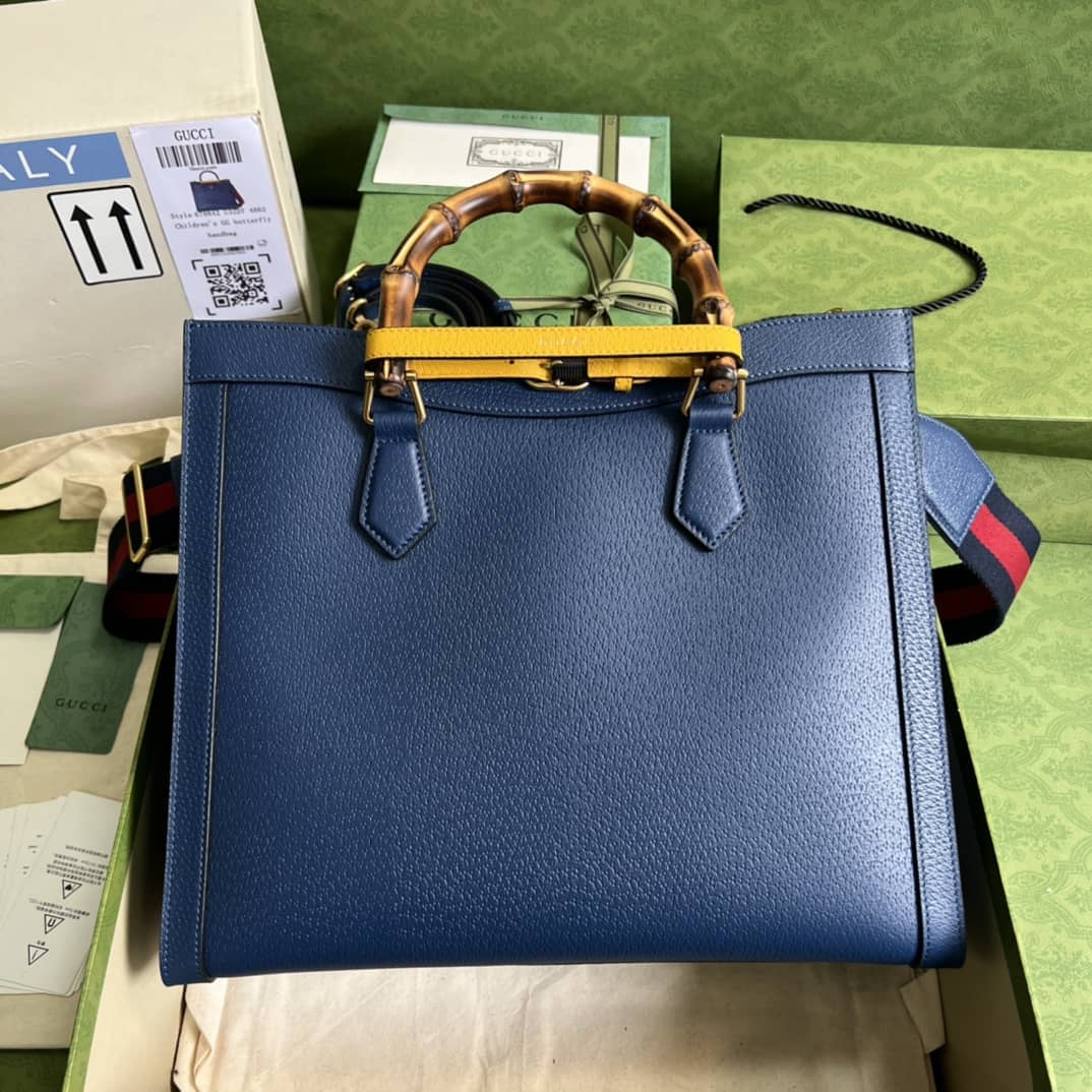 Gvc*1 Diana Medium Blue 678842 Replica Tote Bag