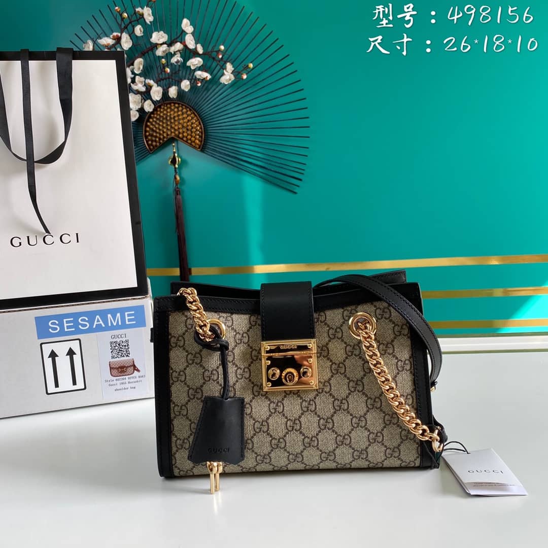 Gvc*1 Padlock Small Berry Tote Replica 498156