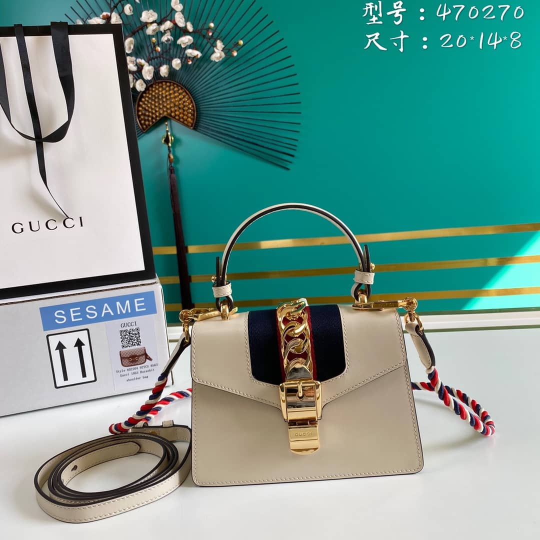 Gvc*1 Womens Sylvie Leather Mini Bag Replica 470270
