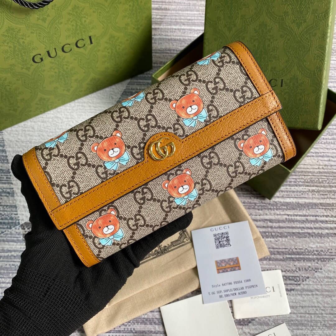 Gvc*1 Teddy Bear Wallet Replica 647786