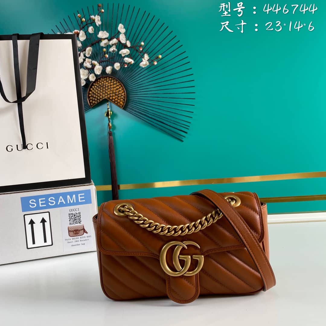Gvc*1 Marmont GG Matelasse Leather Mini Shoulder Bag Replica 446744