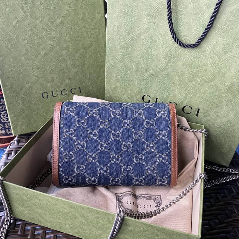Gvc*1 Dionysus Chain Wallet Shoulder Bag Replica Blue 401231