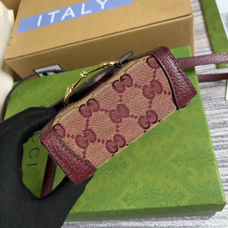 Gvc*1 Horsebit 1955 Mini Bag Replica Red 625615