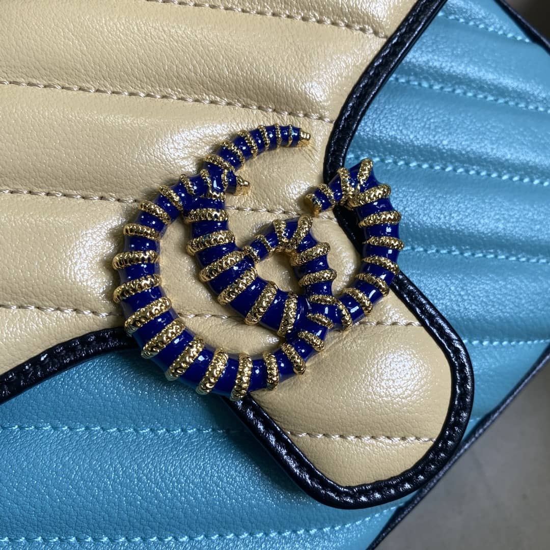 Gvc*1 Marmont GG Mini Top Handle Bag Replica 583571