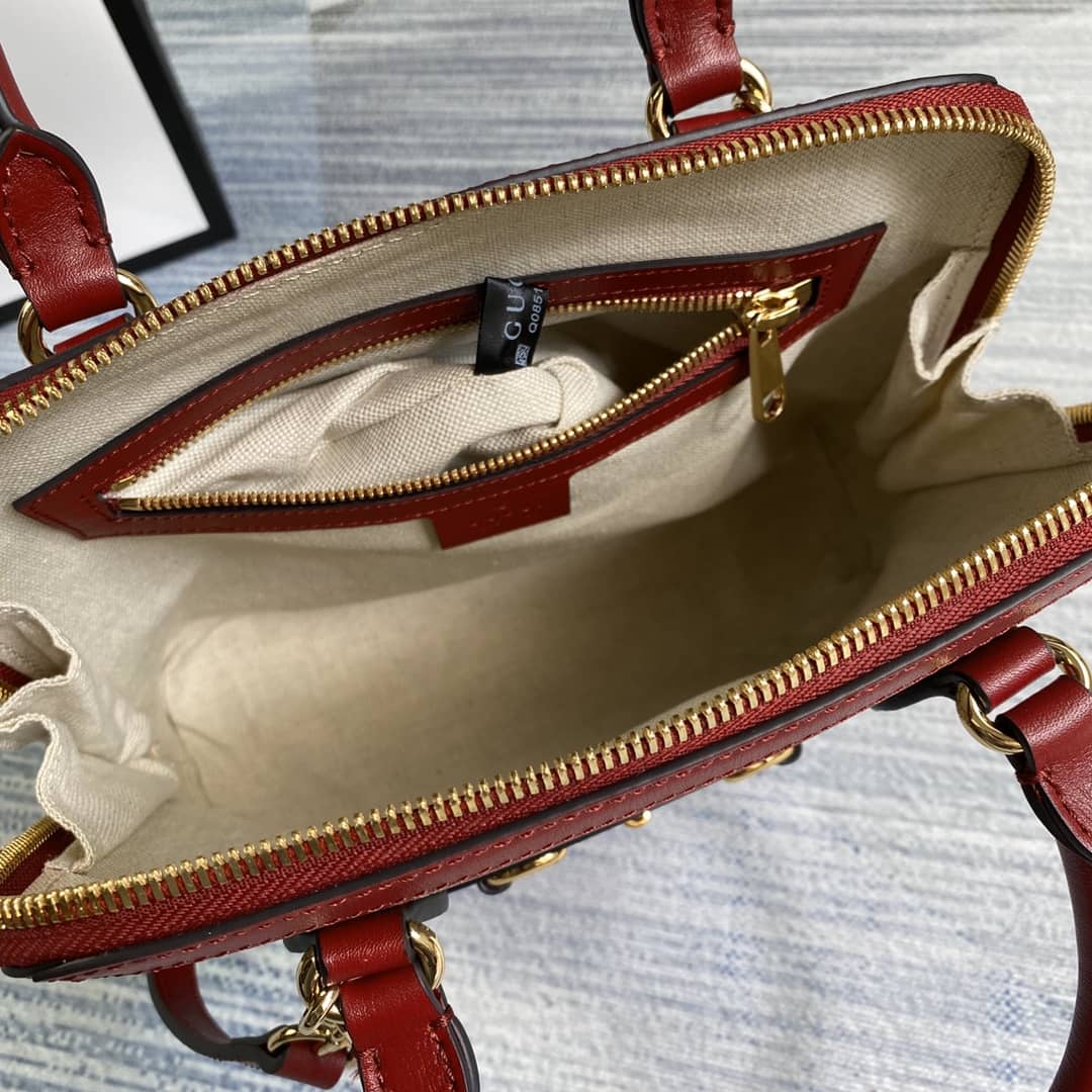 Gvc*1 1955 Horsebit Polkadot Handle Bag Replica 621220