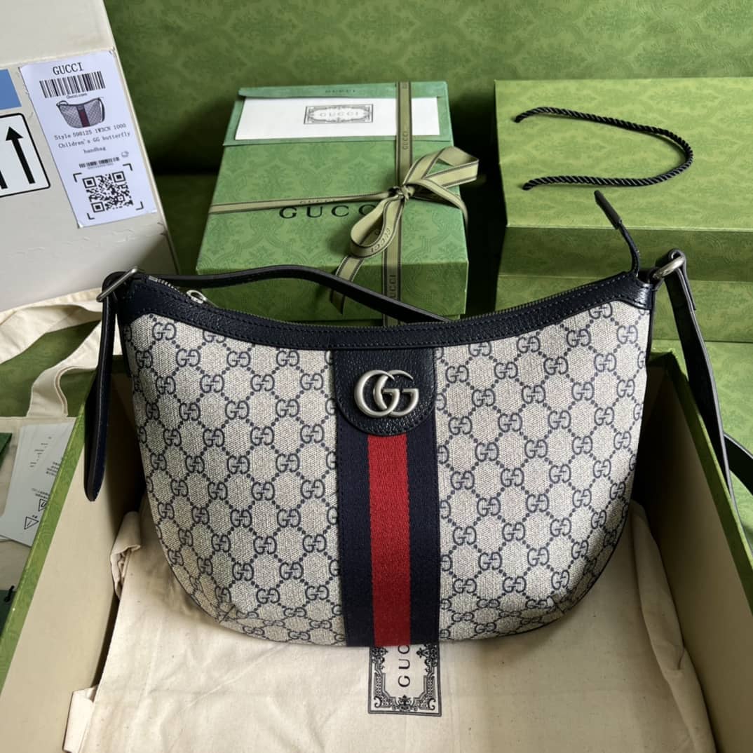 Gvc*1 Ophidia Small GG Svp*me Canvas Beige 598125 Replica Shoulder Bag