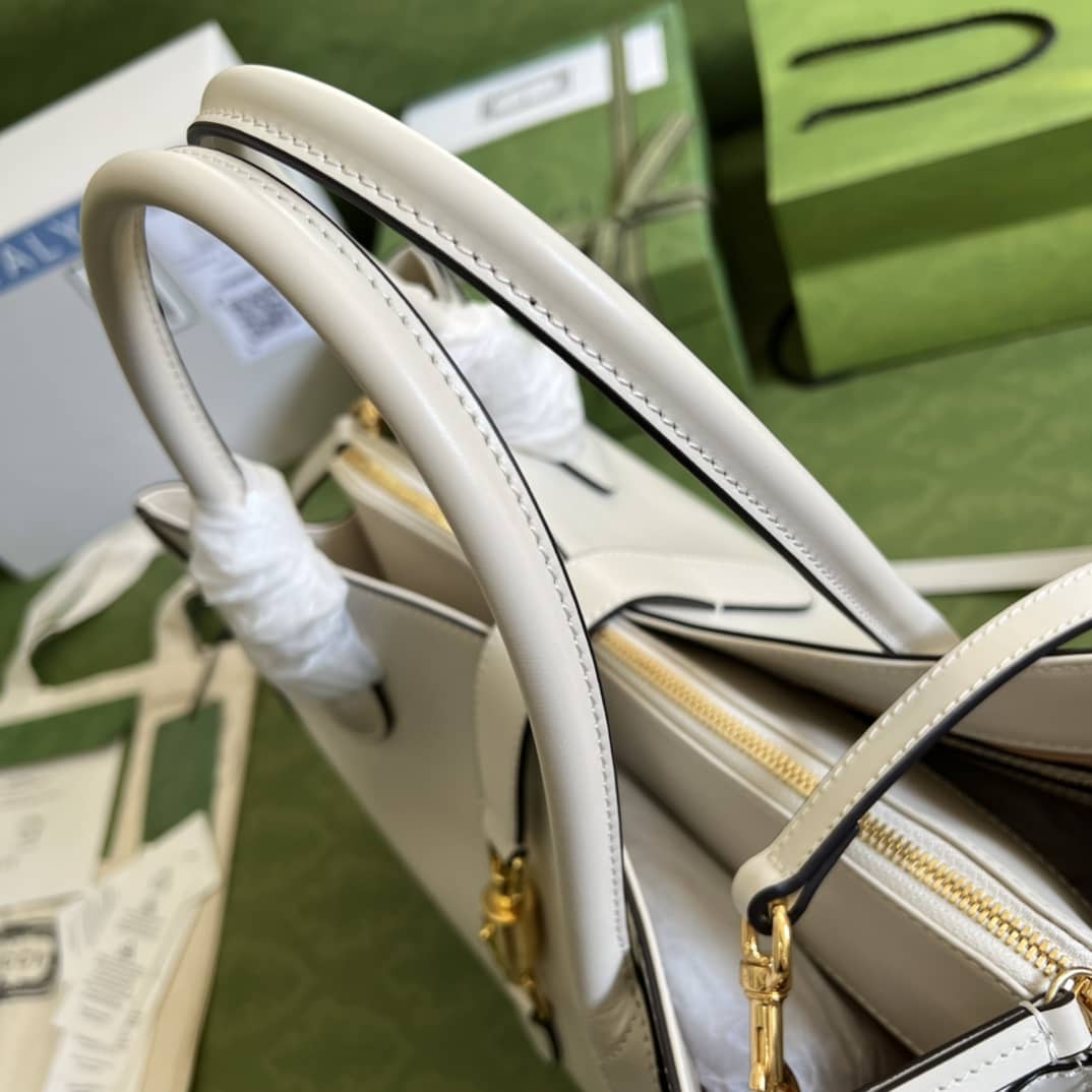 Gvc*1 Jackie 1961 Large Tote Bag White 649015 Replica