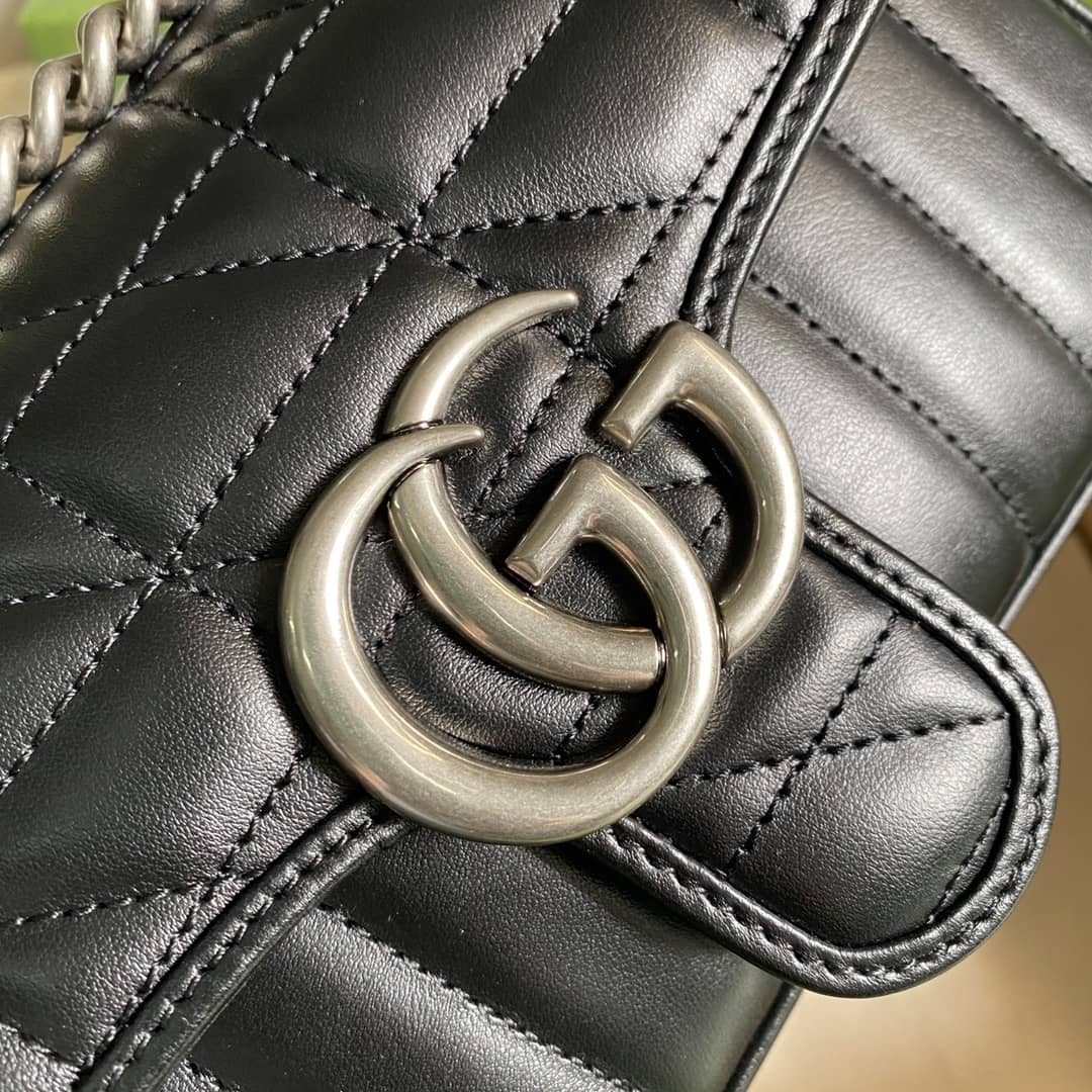 Gvc*1 Marmont GG Matelasse Leather Mini Shoulder Bag Replica 446744