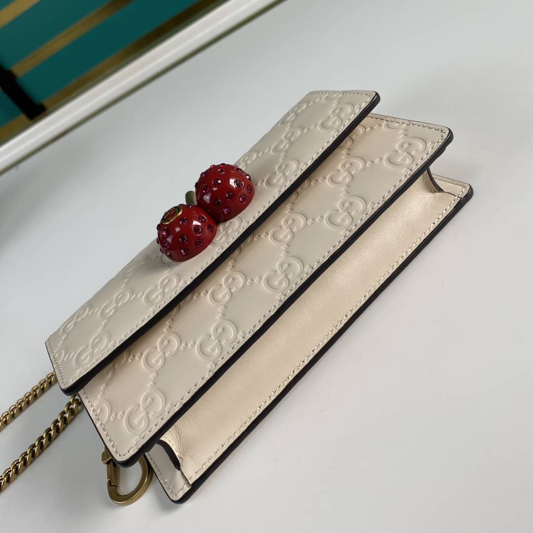 Gvc*1 Svp*me GG Mini Bag With Cherries Replica 481291