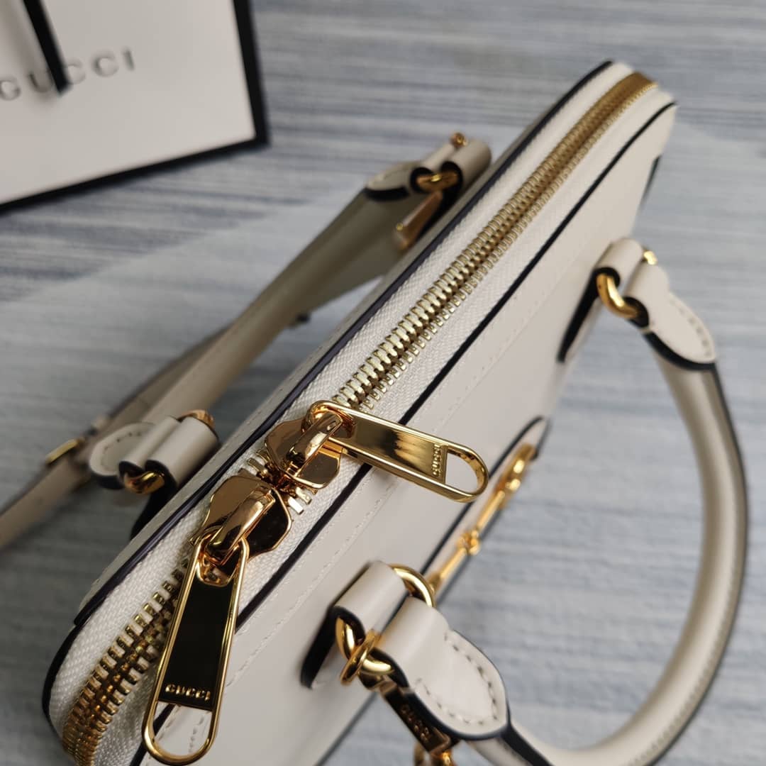 Gvc*1 1955 Horsebit Polkadot Handle Bag Replica 621220