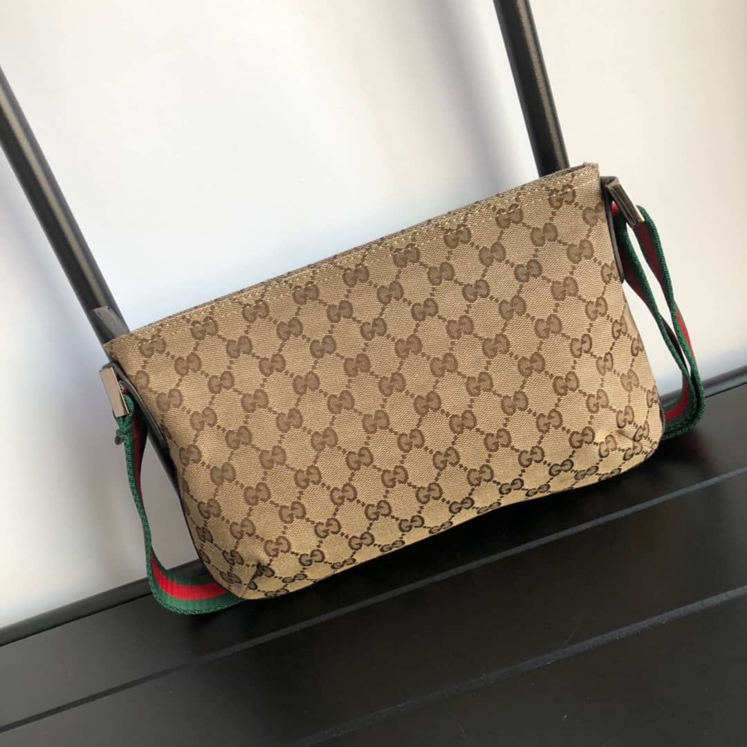 Gvc*1 GG Canvas Shoulder Bag Replica Brown 189749