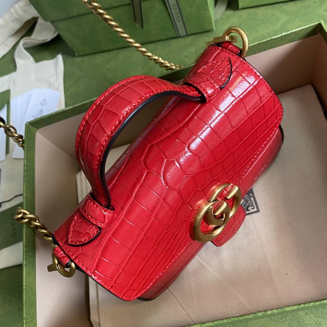 Gvc*1 Marmont GG Mini Top Handle Bag Replica 547260